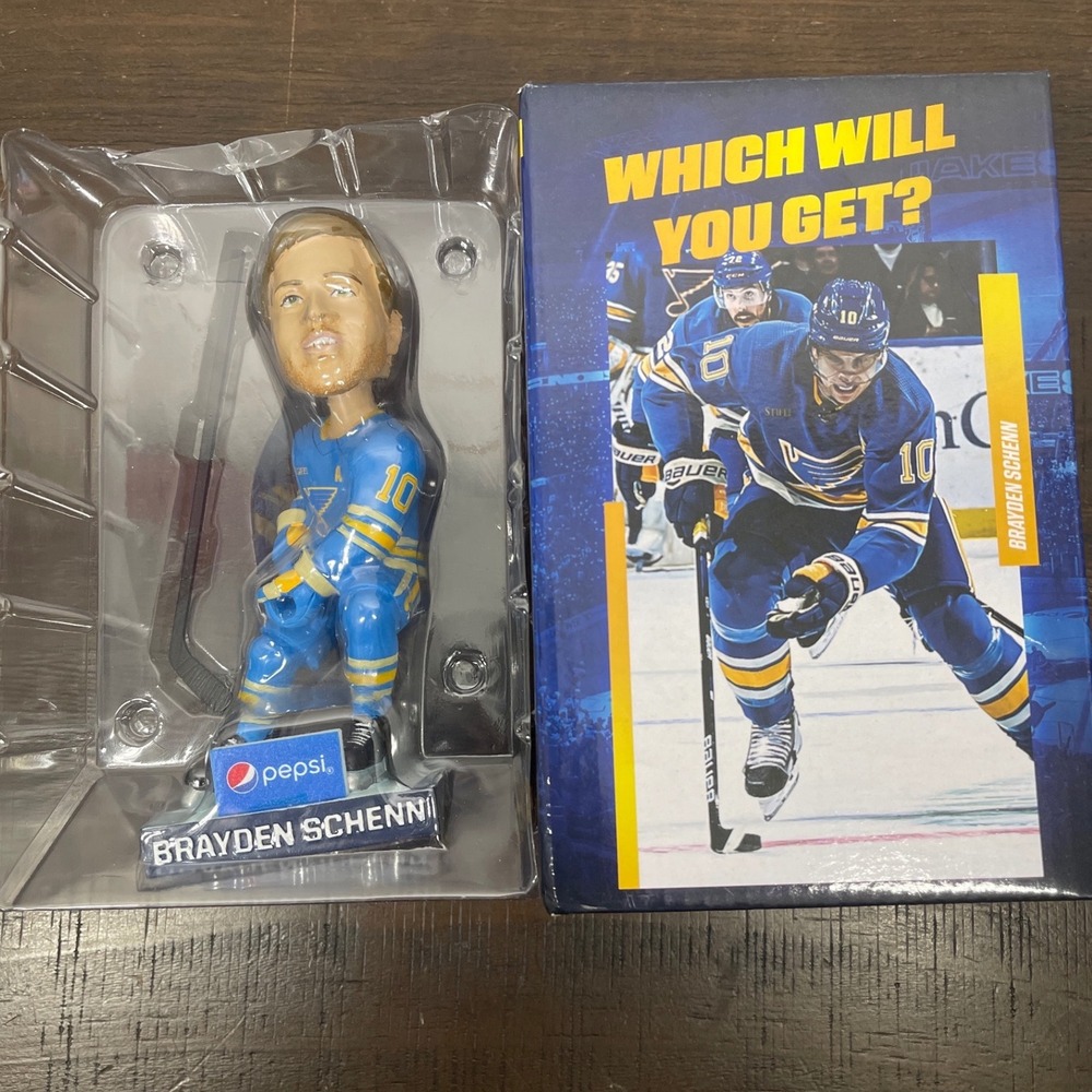 Brayden Schenn St. Louis Blues Pepsi NHL Bobblehead Hockey Figurine with Box